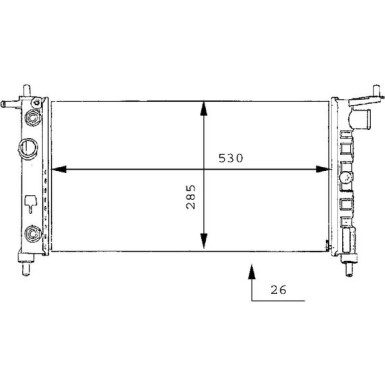 Mahle | Kühler, Motorkühlung | CR 269 000S