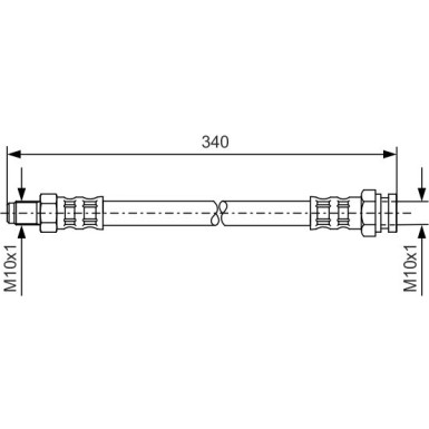 BOSCH | Bremsschlauch | 1 987 476 121