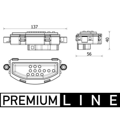 Mahle | Regler, Innenraumgebläse | ABR 158 000P