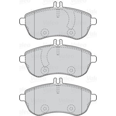 Valeo | Bremsbelagsatz, Scheibenbremse | 302088