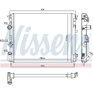 Nissens | Kühler, Motorkühlung | 637931