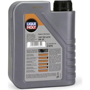 LIQUI MOLY 21875 Top Tec 6310 0W-20 (PSA B71 2010), 1l