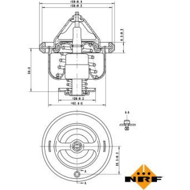 NRF | Thermostat, Kühlmittel | 725108