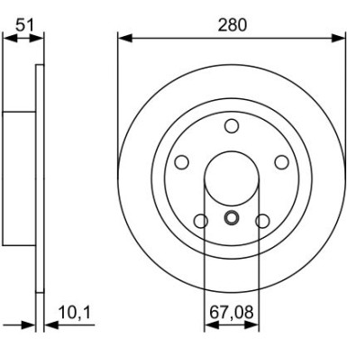 BOSCH | Bremsscheibe | 0 986 479 C92