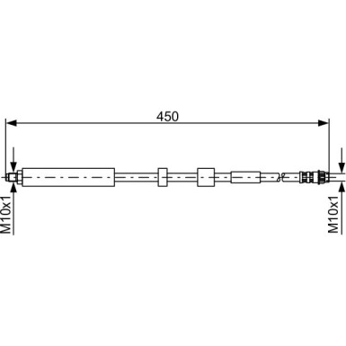 BOSCH | Bremsschlauch | 1 987 481 051