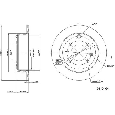 Metzger | Bremsscheibe | 6110464