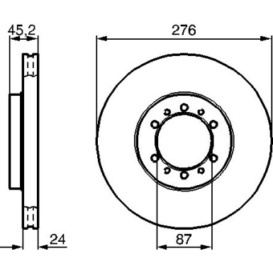 BOSCH | Bremsscheibe | 0 986 478 844