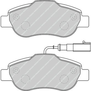 Ferodo | Bremsbelagsatz, Scheibenbremse | FDB1945