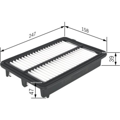 BOSCH F 026 400 439 Luftfilter