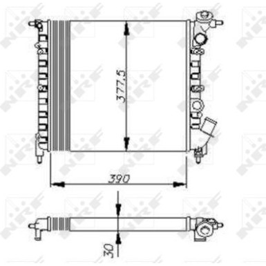 NRF | Kühler, Motorkühlung | 58771