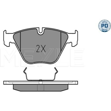 Meyle | Bremsbelagsatz, Scheibenbremse | 025 241 6120/PD