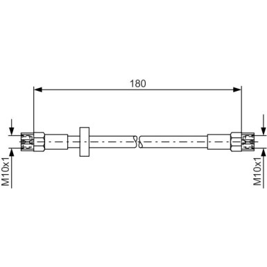 BOSCH | Bremsschlauch | 1 987 476 216