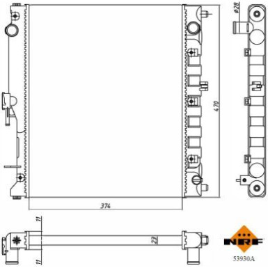 NRF | Kühler, Motorkühlung | 53930A