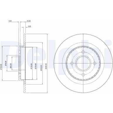 Delphi | Bremsscheibe | BG3743