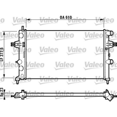 Valeo | Kühler, Motorkühlung | 732551