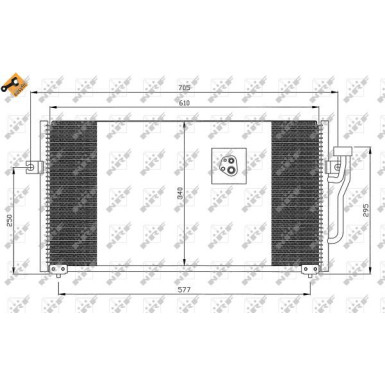 NRF | Kondensator, Klimaanlage | 35293