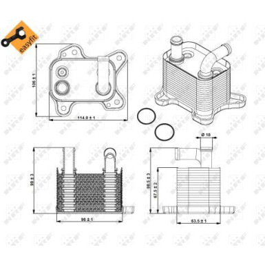 NRF | Ölkühler, Automatikgetriebe | 31342