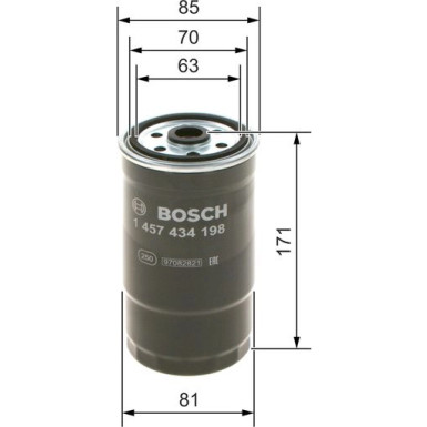 BOSCH | Kraftstofffilter | 1 457 434 198