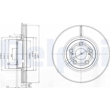 Delphi | Bremsscheibe | BG3913