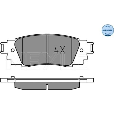 Meyle | Bremsbelagsatz, Scheibenbremse | 025 224 3415