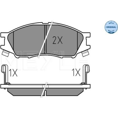 Meyle | Bremsbelagsatz, Scheibenbremse | 025 246 4815/W