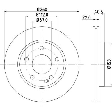 Hella Pagid | Bremsscheibe | 8DD 355 127-361