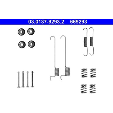 ATE | Zubehörsatz, Feststellbremsbacken | 03.0137-9293.2
