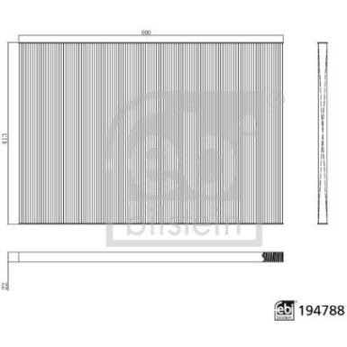 febi bilstein | Filter, Innenraumluft | 194788