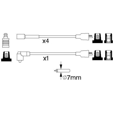 BOSCH | Zündleitungssatz | 0 986 356 864