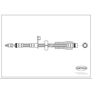 Corteco | Bremsschlauch | 19034949