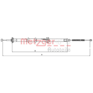 Metzger | Seilzug, Feststellbremse | 12.0732