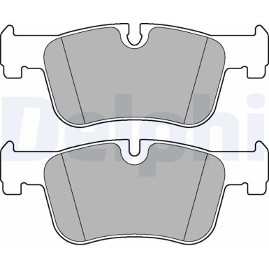 Delphi | Bremsbelagsatz, Scheibenbremse | LP2285