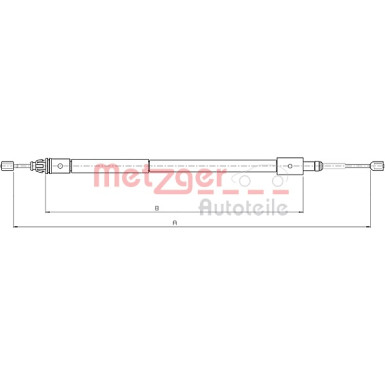 Metzger | Seilzug, Feststellbremse | 10.4582