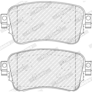 Ferodo | Bremsbelagsatz, Scheibenbremse | FVR5120