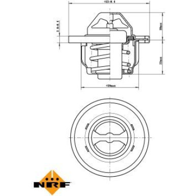 NRF | Thermostat, Kühlmittel | 725435