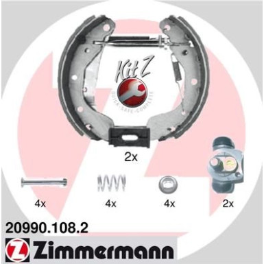 Zimmermann | Bremsbackensatz | 20990.108.2