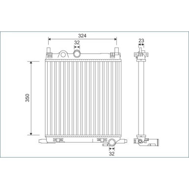 Valeo | Kühler, Motorkühlung | 701128