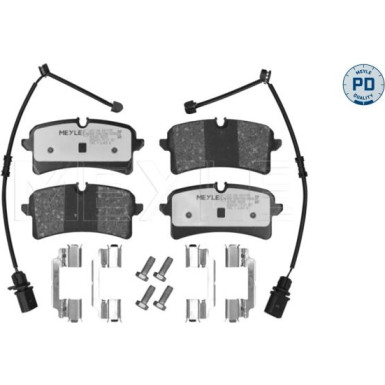 Meyle | Bremsbelagsatz, Scheibenbremse | 025 246 4317/PD