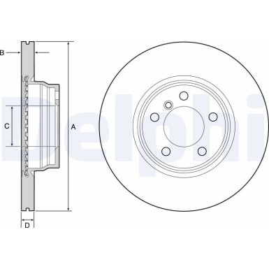 Delphi | Bremsscheibe | BG4458C