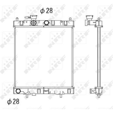 NRF | Kühler, Motorkühlung | 52060