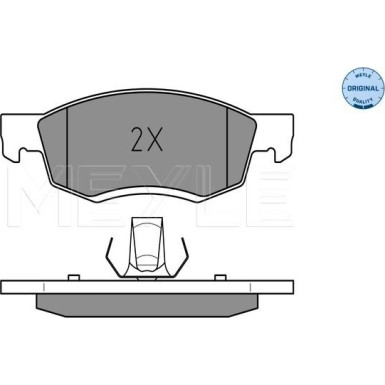 Meyle | Bremsbelagsatz, Scheibenbremse | 025 246 7318