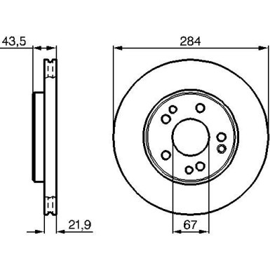 BOSCH | Bremsscheibe | 0 986 478 186