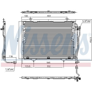 Nissens | Kondensator, Klimaanlage | 94376