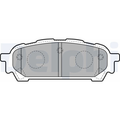Delphi | Bremsbelagsatz, Scheibenbremse | LP1822