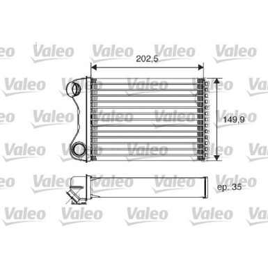 Valeo | Wärmetauscher, Innenraumheizung | 812211