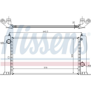 Nissens | Kühler, Motorkühlung | 61883A