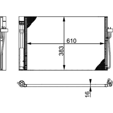 Mahle | Kondensator, Klimaanlage | AC 345 000P