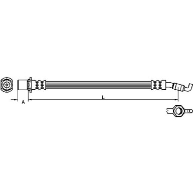 Metzger | Bremsschlauch | 4110057