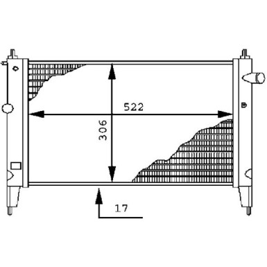 Mahle | Kühler, Motorkühlung | CR 446 000S