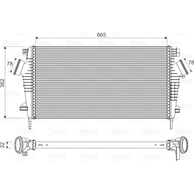 Valeo | Ladeluftkühler | 818603